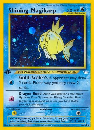 Image of Shining Magikarp 066  - 1st Edition Holofoil Neo Revelation - Secret Rare
