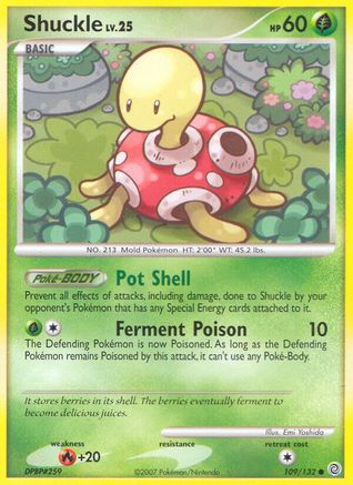 Image of Shuckle 109  - Reverse Holofoil Secret Wonders - Common