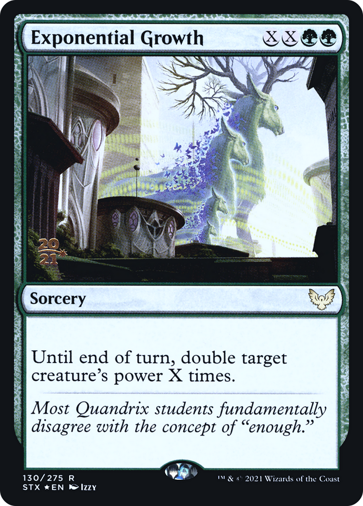 Image of Exponential Growth (PRE-130S) - Strixhaven: School of Mages Promos Foil