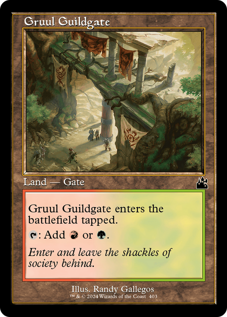 Image of Gruul Guildgate (Retro Frame) (RVR-403) - Ravnica Remastered