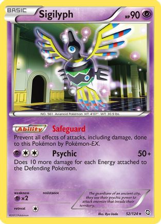 Image of Sigilyph 052  - Reverse Holofoil Dragons Exalted - Holo Rare