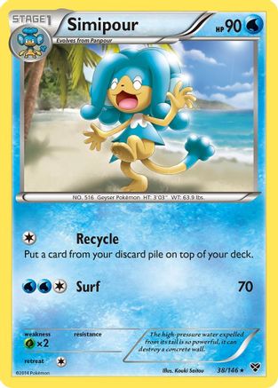Image of Simipour 038  - Reverse Holofoil XY Base Set - Rare