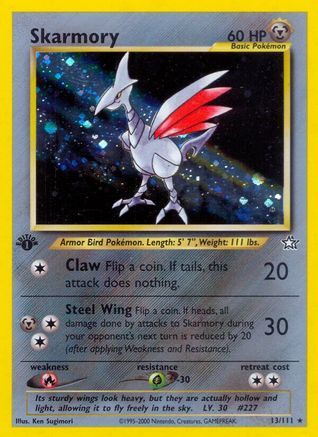 Image of Skarmory 013/111  - 1st Edition Holofoil Neo Genesis - Holo Rare