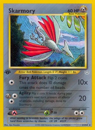 Image of Skarmory 023/64  - 1st Edition Neo Revelation - Rare