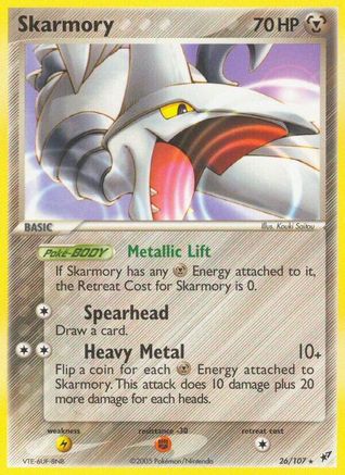 Image of Skarmory 026  - Reverse Holofoil Deoxys - Rare