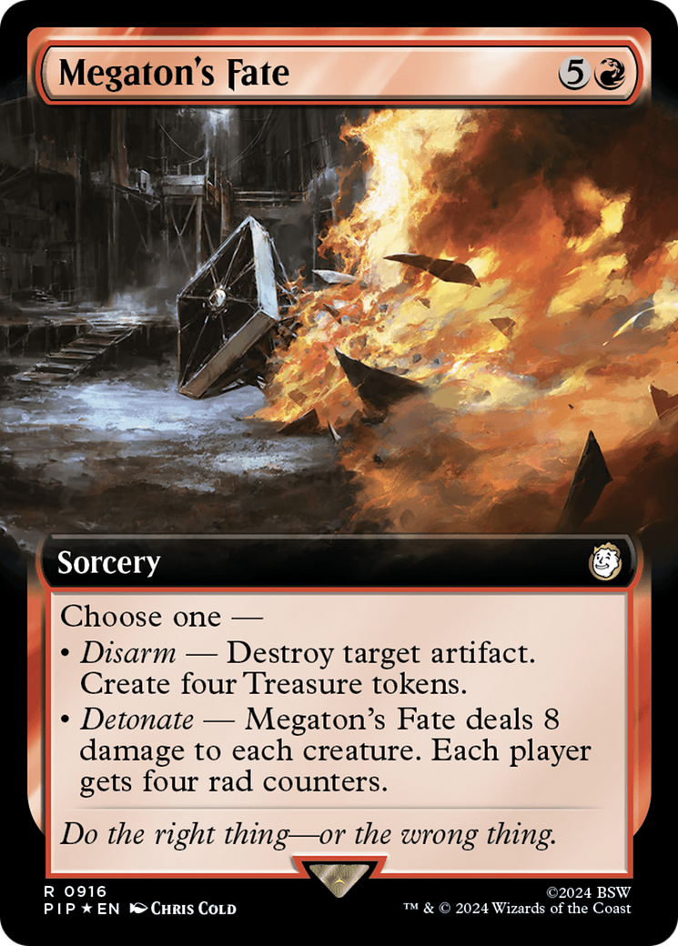 Image of Megaton's Fate (Extended Art) (Surge Foil) (PIP-916) - Fallout: (Extended Art) Foil