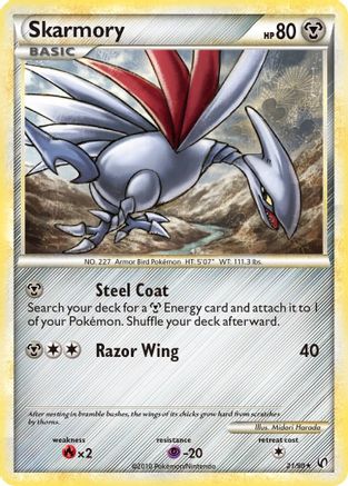 Image of Skarmory 021/90  Undaunted - Rare