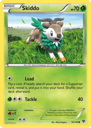 Image of Skiddo 018  XY Base Set - Common