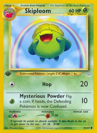 Image of Skiploom 052/64  - Unlimited Neo Revelation - Common