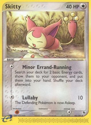 Image of Skitty 044/109  - Reverse Holofoil Ruby and Sapphire - Uncommon
