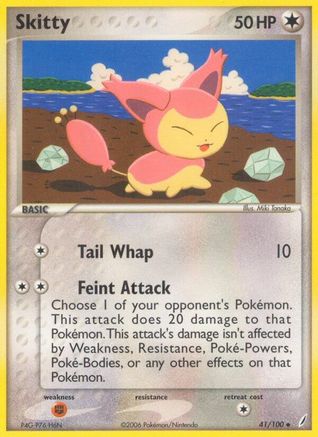 Image of Skitty 041/100  Crystal Guardians - Uncommon