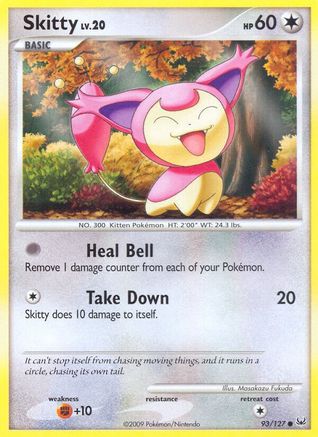 Image of Skitty 093  - Reverse Holofoil Platinum - Common