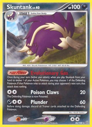 Image of Skuntank 026  - Reverse Holofoil Stormfront - Rare