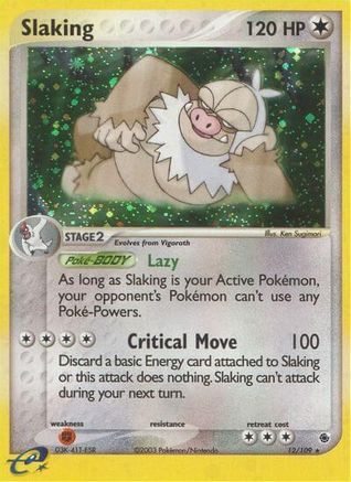 Image of Slaking 012  - Holofoil Ruby and Sapphire - Holo Rare