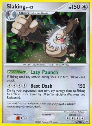 Image of Slaking 016  - Holofoil Platinum - Holo Rare