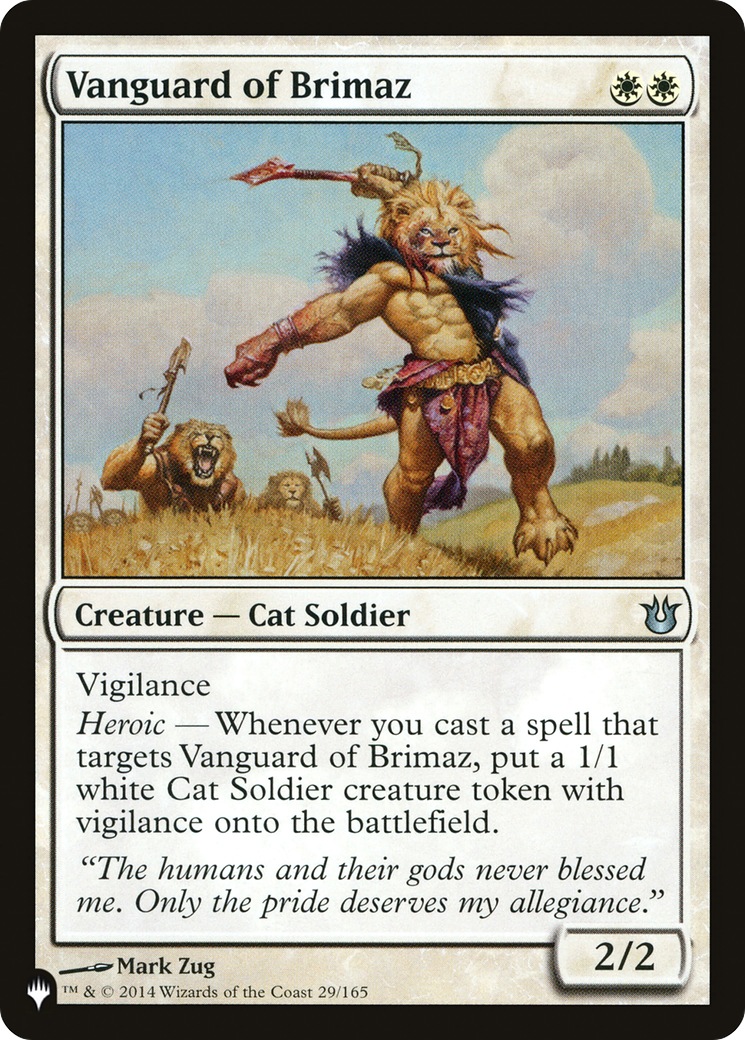 Image of Vanguard of Brimaz (LIST-29/165) - The List