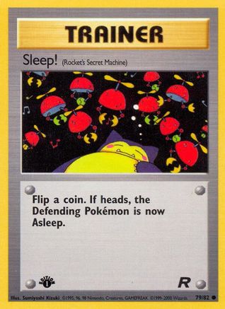 Image of Sleep! (Rocket's Secret Machine) 079/82  - Unlimited Team Rocket - Common