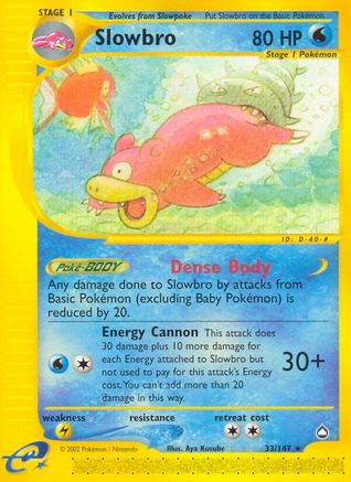 Image of Slowbro 033  Aquapolis - Rare