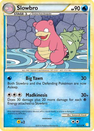 Image of Slowbro 052/123  - Reverse Holofoil HeartGold SoulSilver - Uncommon