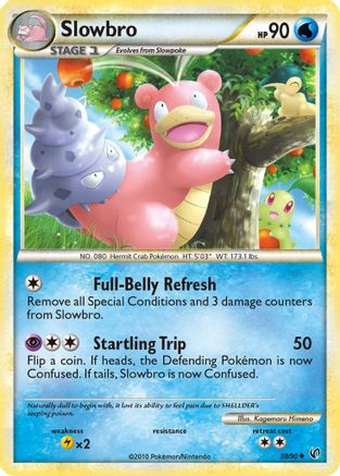 Image of Slowbro 038/90  - Reverse Holofoil Undaunted - Uncommon
