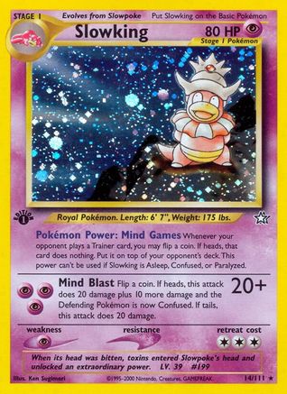 Image of Slowking 014/111  - 1st Edition Holofoil Neo Genesis - Holo Rare