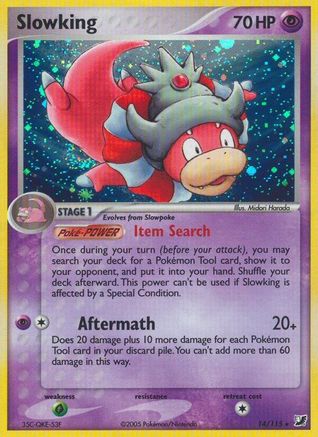 Image of Slowking 014  - Reverse Holofoil Unseen Forces - Holo Rare