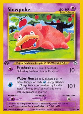 Image of Slowpoke 073/111  - Unlimited Neo Genesis - Common