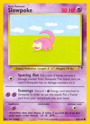 Image of Slowpoke 093/110  - Reverse Holofoil Legendary Collection - Common
