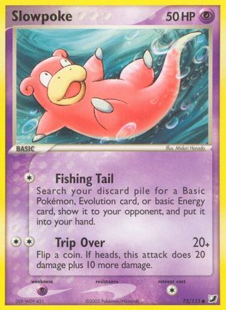 Image of Slowpoke 072/115  - Reverse Holofoil Unseen Forces - Common