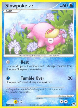 Image of Slowpoke 082/106  - Reverse Holofoil Great Encounters - Common
