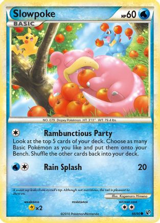 Image of Slowpoke 066/90  - Reverse Holofoil Undaunted - Common