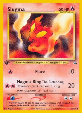 Image of Slugma 053/64  - 1st Edition Neo Revelation - Common
