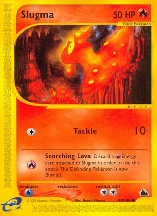 Image of Slugma (98) 098  - Reverse Holofoil Skyridge - Common