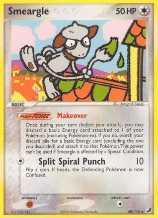 Image of Smeargle 048  - Reverse Holofoil Unseen Forces - Uncommon