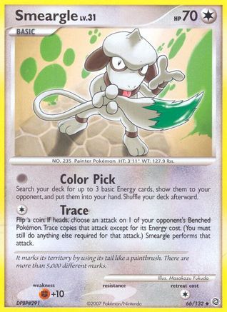 Image of Smeargle 066  - Reverse Holofoil Secret Wonders - Uncommon