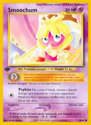 Image of Smoochum 054/64  - Unlimited Neo Revelation - Common