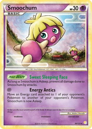 Image of Smoochum 030/123  HeartGold SoulSilver - Rare