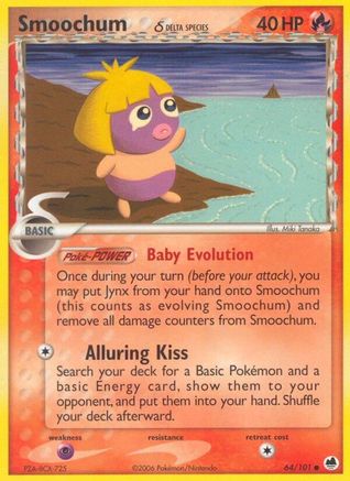 Image of Smoochum (Delta Species) 064/101  - Reverse Holofoil Dragon Frontiers - Common