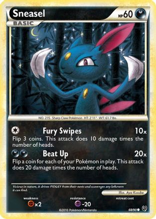 Image of Sneasel 068/90  - Reverse Holofoil Undaunted - Common