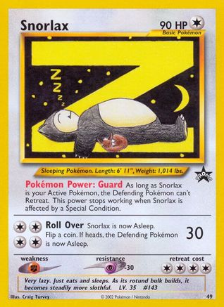 Image of Snorlax 049/53  WoTC Promo - Promo