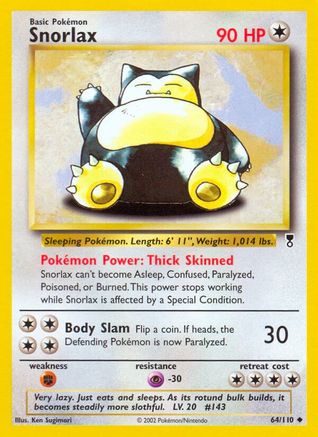 Image of Snorlax 064/110  Legendary Collection - Uncommon