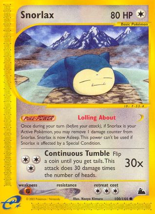 Image of Snorlax 100  Skyridge - Common