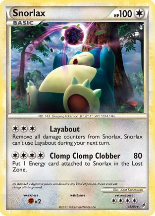 Image of Snorlax 033/95  Call of Legends - Rare