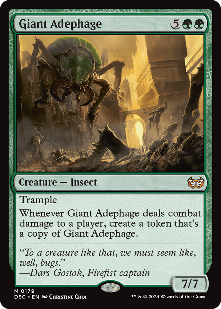 Image of Giant Adephage (DSC-179) - Duskmourn: House of Horror Commander