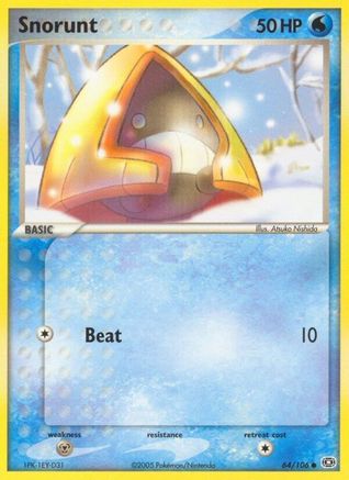 Image of Snorunt 064  Emerald - Common
