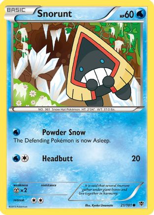 Image of Snorunt 021  - Reverse Holofoil Plasma Blast - Common