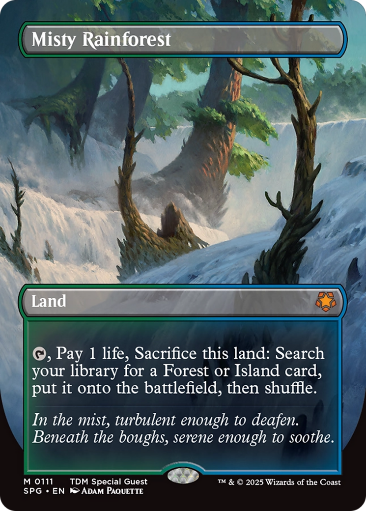 Image of Misty Rainforest (Borderless) (SPG-111) - Special Guests (Borderless) Foil