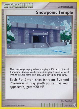 Image of Snowpoint Temple 134  - Reverse Holofoil Legends Awakened - Uncommon