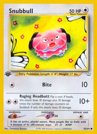 Image of Snubbull 055/64  - 1st Edition Neo Revelation - Common
