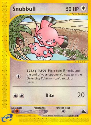 Image of Snubbull 101  - Reverse Holofoil Skyridge - Common